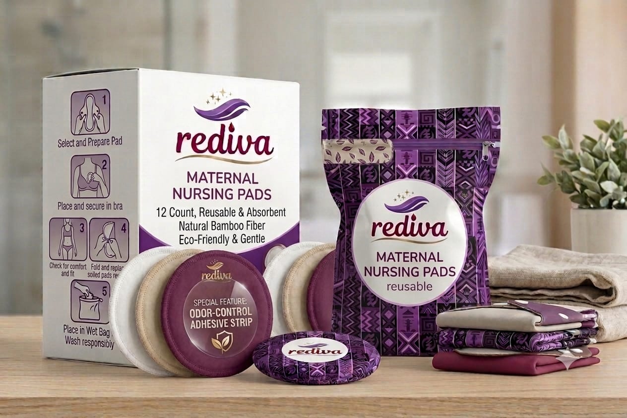 Rediva campaign image with lifestyle and packaging